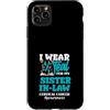 Cervical Cancer Awareness Teal Ribbon Ap Custodia per iPhone 11 Pro Max Indosso Teal per la consapevolezza del cancro cervicale di mia cognata