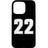 NUMBERED SPORTS ATHLETIC TEAM JERSEY DOU Custodia per iPhone 15 Pro Max NUMERO 22 MAGLIA SPORTIVA 22 ANNO 2 ANTERIORE E POSTERIORE