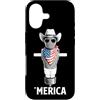 Merica USA Patriotic Cute Funny 4th of J Custodia per iPhone 17 FSM Pastafari Bandiera Americana Occhiali Da Sole Cappello Da Cowboy