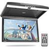 Pyle Schermo per Auto 39,6 cm, Monitor Ribaltabile, Monitor Auto Alta Risoluzione 1680 x 800 Widescreen, IR/FM, USB/SD, HDMI, AV, Altoparlante Stereo, Montaggio Tetto Auto