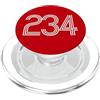 City & State Akron Ohio 234 Codice Area Residente locale Patriot Americano PopSockets PopGrip per MagSafe