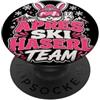 Retro Alpine Team Character Graphics Pin Apres - Occhiali da sci con coniglietto, per feste in montagna PopSockets PopGrip Adesivo