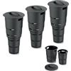 botle Set di 3 compostiere sotterranee da giardino 11 L antracite plastica H 53 cm compostiera modulare bidone bio
