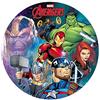 Dekora - Disco Commestibile, Niente Zucchero, per Decorare Torte di Compleanno, Avengers, Marvel 20cm