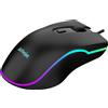 Activejet Mouse Activejet cablato con retroilluminazione Usb-A 2000dpi 4pulsanti Nero [AMY-W390]