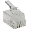 DIGITUS RJ9 Modular plug (4P4C), unshielded, stranded cable X-ML-MP04-4-15