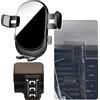 Kacarx Porta Cellulare Auto Per Volkswagen T-ROC accessori [Solo compatibile con VW T ROC, anni 2017-2021] Rotativo 360°、Funzionamento a una mano、Facile da installare