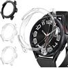 iVoler 3 Pezzi Cover per Samsung Galaxy Watch 6 Classic 43mm, Custodia Antiurto HD Clear, Ultra Sottile Anti-Graffio Rigida PC Bumper Protettiva Case, 2 Trasparente + 1 Nero
