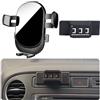Kacarx Porta Cellulare Auto Per Volkswagen Tiguan accessori [Solo compatibile con VW Tiguan I MK1 anni 2007-2016] Rotativo 360°、Funzionamento a una mano、Facile da installare