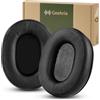 Geekria Cuscinetti auricolari di ricambio QuickFit per cuffie Audio Technica ATH-M50X, M50XBT, M50xBT2, M50, M40X, M30, M20, AR5BT, cuscinetti auricolari con guida video (nero)