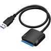 XTYaa Sata Adattatore SATA a USB 3.0 Cavo Convertitore per 2.5 3.5 HDD SSD Hard Disk Drive USB Sata Adattatore Hkgh Qualità