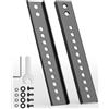 Putilsen Mount Piastre di prolunga adattatore VESA - Kit di estensione per supporto TV da parete e da soffitto, compatibile con televisori con fori VESA profondi, 1 paio, Nero