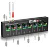 socodox Amplificatore per Cuffie a 8 canali Jack da 3,5 mm/6,35 mm/RCA, Mixer per Cuffie Compatto in Metallo con 16 Porte di Uscita per Cuffie, Interruttore Stereo, Funzione Mute, Luce RGB