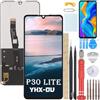 YHX-OU 6.7 Nero LCD Display di Riparazione per Huawei P30 Lite/Nova 4E LCD Schermo Touch Screen Digitizer Assemblea E Strumenti di Installazione+1 Pezzo Vetro temperato