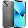 doupi UltraSlim Custodia per iPhone 13 Mini (5,4 Pollici), Satinato fine Piuma Facile Mat Semi Trasparente Cover, Grigio