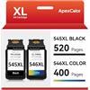 APEXCOLOR Inchiostro 545 546 XL compatibile per cartuccia Canon 545-546 nero e colore per Canon Pixma MX495 TS3150 TS3350 TS3151 TS3351 MG2550S MG2555S MG3050 MG2950 MG3051 MG2450 MG2450 500 IT 4550