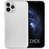 doupi UltraSlim Custodia per iPhone 11 PRO (5,8 Pollici), Satinato fine Piuma Facile Mat Semi Trasparente Cover, Bianco