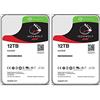 Seagate IronWolf ST12000VN0008 - Hard disk da 12 TB SATA 600-3,5, interno 7200 giri/min, buffer da 256 MB, confezione da 2