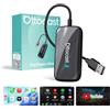 OTTOCAST Play2Video Ultra, 3 in 1 AI Box per Netflix/YouTube/Prime Video, Adattatore CarPlay Wireless e Android Auto con Chiavetta USB, Wi-Fi Dual Band, Bluetooth 5.4, 4GB+32GB, Plug & Play