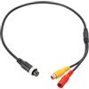 PATIKIL Adattatore Cavo Femmina Aviazione a 4 Pin a Femmina Rca 17.7 Pollici / 45cm Connettore Aviazione a 4 Pin a Connettore Femmina Dc per Monitor Telecamera Auto Video