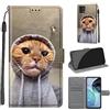 Everainy-EU Everainy Cover Compatibile per Motorola Moto G72 Silicone PU Pelle Portafoglio Libro Case Antiurto Bumper Motivo Magnetica Flip Protettiva Resistente Custodia (Gatto)