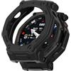 SEIAIYG Custodia Compatibile con Amazfit T-Rex 3 Pro 48mm, Cover Protettiva in Morbido TPU, Antiurto e Infrangibile - Nero