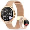 Baolubao Smartwatch Donna, 1.26"Orologio Intelligente Donna con Chiamate Bluetooth, Smart Watch con 2 Cinturini, Notifiche, Podometro, Design Sottile, Compatibile con Android iOS, Smartwatch Impermeabile IP68