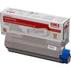Oki 43872305 cartuccia toner 1 pz originale giallo