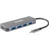 D-link dub-2340 hub di interfaccia usb tipo-c 5000 mbit/s grigio