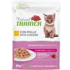 NATURAL TRAINER Trainer Natural Gatto Kitten & Young Pollo - Busta Umida per Gattini - 85g Prezzo x 12 unità
