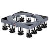 haohang Base regolabile per lavatrice - Supporto antivibrante multifunzionale per asciugatrice, frigorifero e congelatore, portata massima 400 kg, lunghezza/larghezza 40-65 cm(12legs,14-17cm)