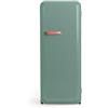 CREATE / RETRO FRIDGE 150 TERRACOTA/Frigorifero verde salvia con maniglia terracotta e congelatore 281L / 102W, 150cm, 3 ripiani, regolatore di temperatura, portabottiglie, 60x60x150cm