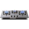 MytaYtGas hob, built-in 3-flame gas hob, made of tempered glass, 4.0 kW gas hob with thermocouple protection, 30.7 x 17.7 inches, natural gas