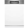 Bosch SMI4HVS14E Serie 4 Smarter lavastoviglie parzialmente integrata, 60 cm, cesti VarioFlex, 3 rackmatik, Smart Start, Silence Programm, AquaStop, EcoSilence Drive, acciaio spazzolato