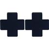 SuperLove Cross Nipple Covers Black