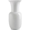 VENINI VASO OPALINO IN VETRO DI MURANO 706 BIANCO, M - h 36 x l 17 cm, 2,7 kg