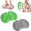 HENGBIRD 28×22cm Tappetino Doccia Antiscivolo in Silicone 2 Pezzi - Tappetino Massaggiante per Piedi e Schiena con Ventose e Piccoli Rilievi in TPR - Tappetino da Bagno Anti Muffa e Facile da Pulire