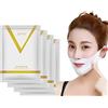 COCOCO Maschera dimagrante lifting facciale V Line Chin Up Patch 4D Riduce la maschera a forma rassodante del collo del nastro del doppio mento-4 pezzi A