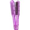 POPETPOP Spazzola Lisciante per Chioma Setole Delicate in Plastica Porpora, Resistente al Calore, per Uso Quotidiano e Styling Chioma senza Effetto Crespo