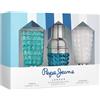 Pepe Jeans Life Is Now For Him Cofanetto Profumo Uomo 3 Pezzi Eau de Toilette 30ml, Dopobarba 50ml e Gel Doccia 50ml Set Fragranze Aromatiche e Legnose Profumi Uomo