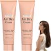 Sgjwyc Air Dry Cream, crema idratante a lungo termine, rinforza i capelli, migliora la consistenza naturale, levigante, presa leggera, rinforza i ricci per donne e uomini. (2 pezzi)