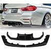AUSMILA Diffusore paraurti posteriore per BMW F80 M3 berlina 4 porte F82 M4 Coupe F83 M4 Cabriolet 2015-2020