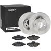 RIDEX 3405B1790 Set d'assale Kit dischi e pastiglie Anteriore senza mozzo portaruota Compatibilità con FIAT PANDA 169