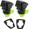 Hihaha Getto Lavavetri Per Jeep Grand Cherokee 2011-2018 2 Pz | OE: 68260443AA/55372143AB/8265A128/55079049AA. Materiale: ABS. Colore: Nero, Verde. Duraturi, Per Jeep Commander 2006-2010.