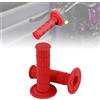Runfarr Manopole Moto,Manopole Manubrio Moto 22mm per Surron Talaria Sting E-Ride PRO SS/S Electric Dirt Bike KLX XR CRF SSR YZ TTR RMZ Enduro Motocross Pit Bike Dirt Bike-Rosso