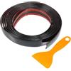 TUCKBOLD Striscia Finitura Anti Graffio Nero Lucido 1 Pz Per Finestra Auto | Nero Lucido, Plastica, 20Mm X 300Cm, Autoadesiva, Per Barca Camion, Esterno/Interno, Facile Da Installare