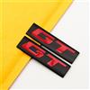 EmbemsCar 2 pezzi nero opaco e rosso metallo GT logo parafango tronco lettera emblema auto emblema distintivo adesivo 3D