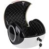 Ausla Baule Posteriore per Moto Leggero 32 Litri, Bauletto per Bagagliaio 'Acqua, Stile Sportivo per Scooter con Stile Portatile a Prova di Polvere d'Acqua per Scooter (White)