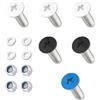 polarmotor Set di viti per targa M5 x 12 mm, in acciaio inox, per portatarga moto, ciclomotore, scooter