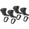 A ABSOPRO Ugello Lavavetri Per Toyota Yaris XP10 99-05 (4Set) | Nero, Plastica E Gomma, 23x15x28mm, GK2C67510B, Per Toyota Tacoma MK1 01-04, Per MR2 MK2 MK3 89-07